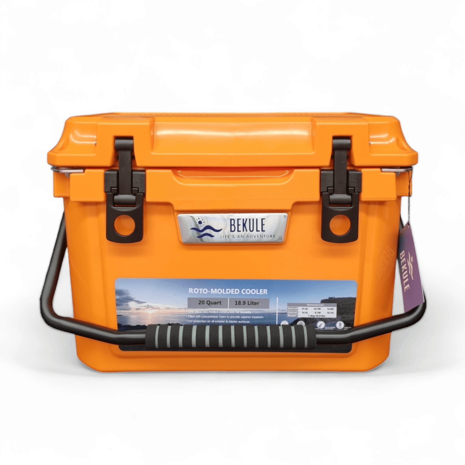 BEKULE 20 Coolbox ORANGE Cooler Insulated -Built for any Adventure