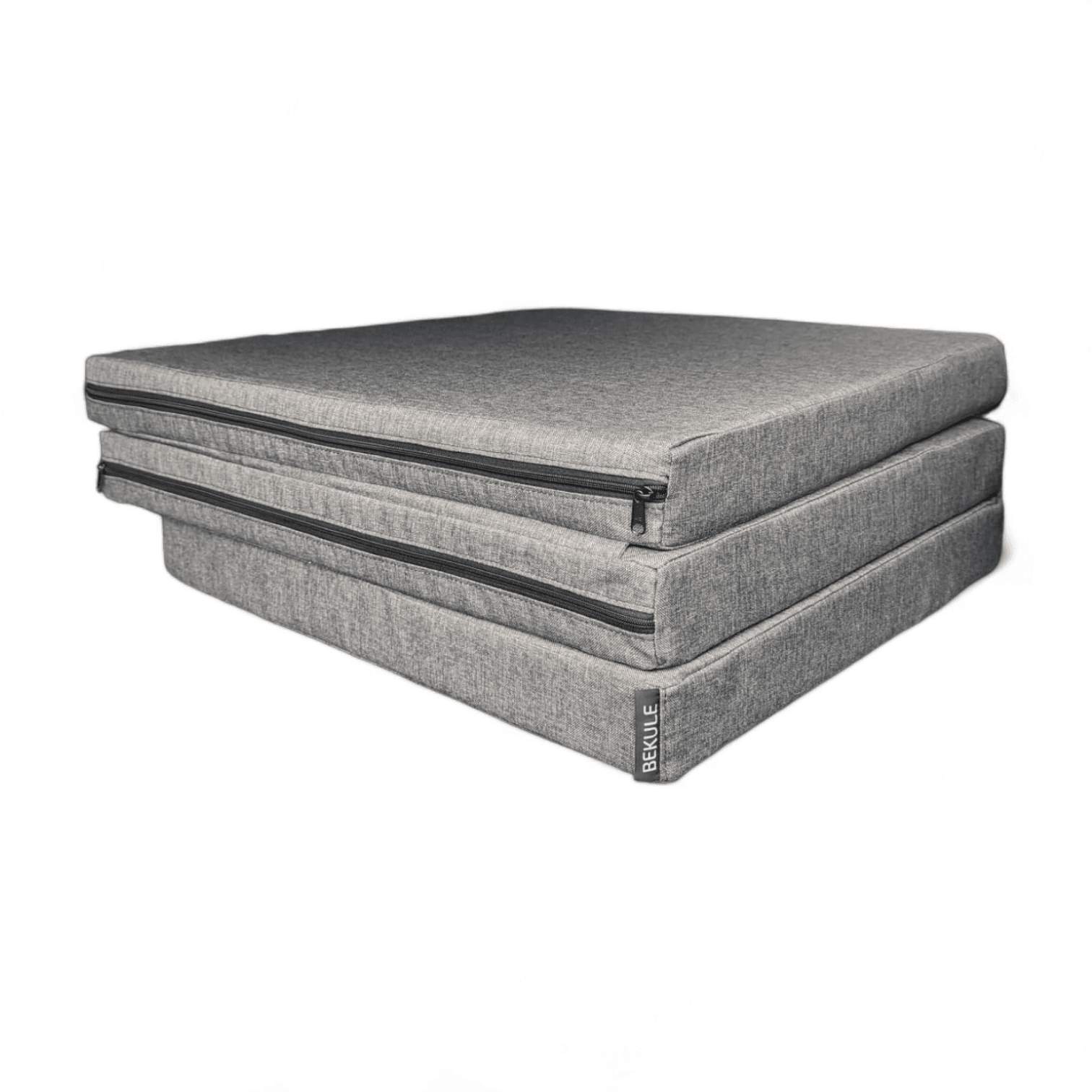 BEKULE Fitted Full width tri folding quality mattress 80mm thick COLLECTION ONLY