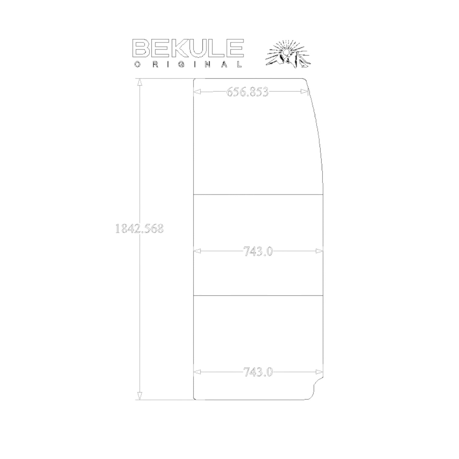 BEKULE Fitted single 50/50 tri folding quality mattress 80mm thick - Image 4