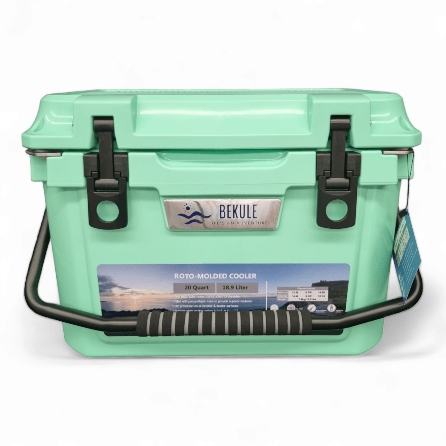 BEKULE 20 Coolbox SEAFOAM Cooler Insulated -Built for any Adventure