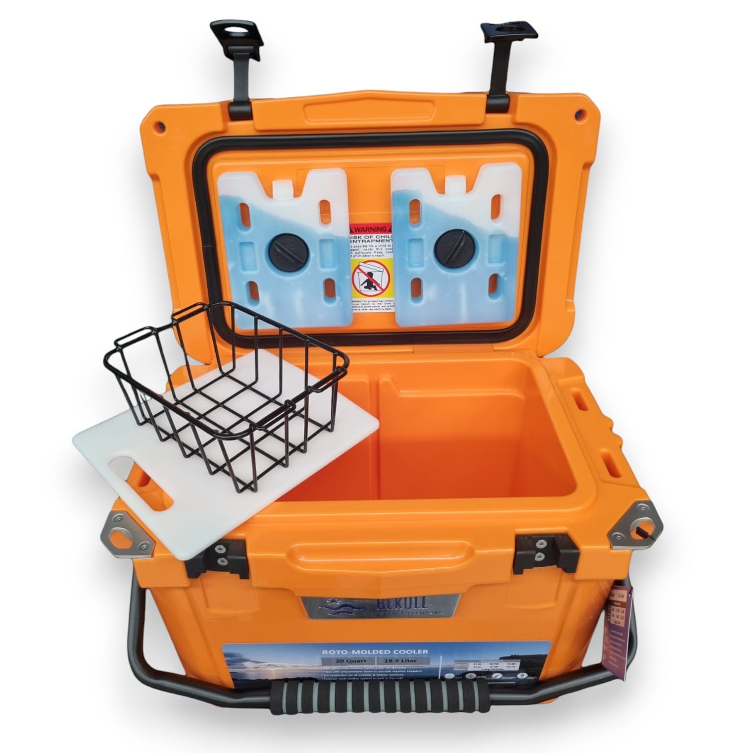 BEKULE 20 Coolbox ORANGE Cooler Insulated -Built for any Adventure - Image 2